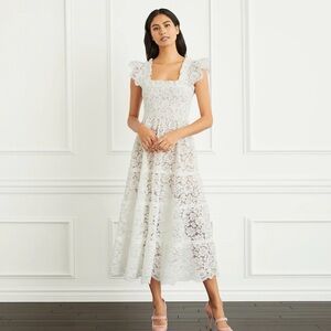NWT HILL HOUSE HOME White Lace Ellie Nap Dress (Collector’s Edition) size Medium